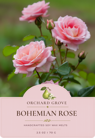 Bohemian Rose Soy Wax Melts – 6 Cube Clamshell