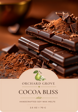 Cocoa Bliss Soy Wax Melts – 6 Cube Clamshell