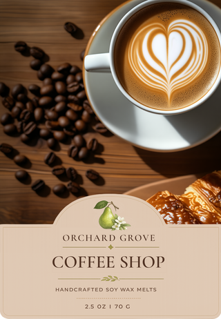 Coffee Shop Soy Wax Melts – 6 Cube Clamshell