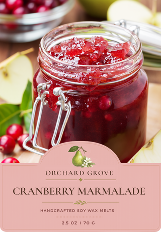 Cranberry Marmalade Soy Wax Melts – 6 Cube Clamshell
