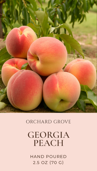 Georgia Peach Soy Wax Melts – 6 Cube Clamshell