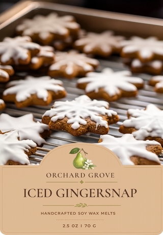 Iced Gingersnap Soy Wax Melts – 6 Cube Clamshell