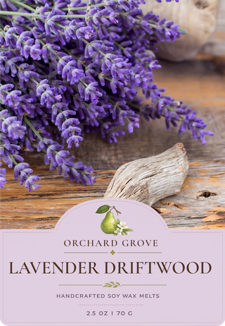 Lavender Driftwood Soy Wax Melts – 6 Cube Clamshell